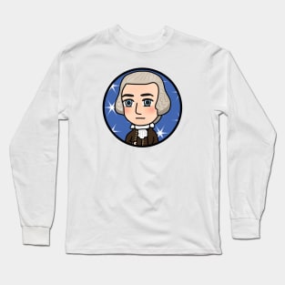 Patriot Portrait - Chibi George Washington Long Sleeve T-Shirt